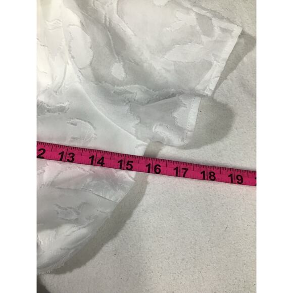 LULU'S Sz S Romantic Desire Ivory Floral Burnout Tie-Back Jumpsuit  NEW 0b7 - Picture 7 of 9